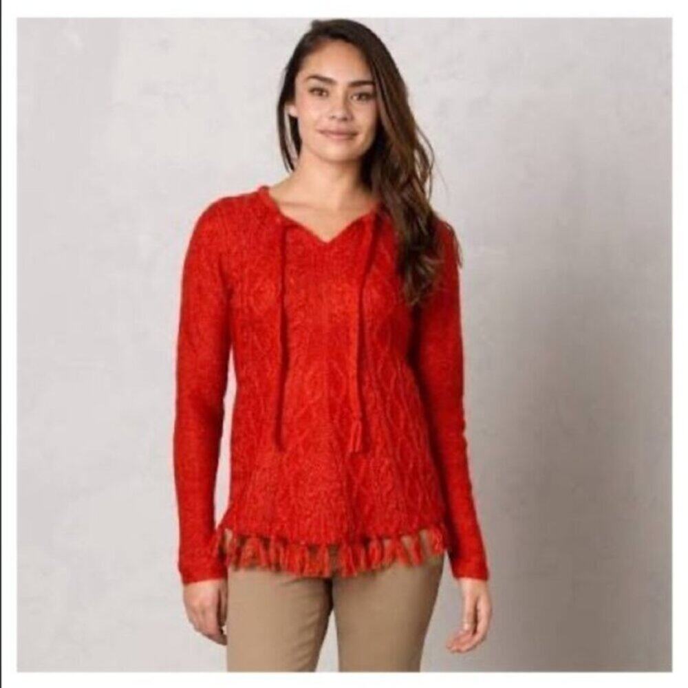 Prana Shelby Fringe Poncho Sweater